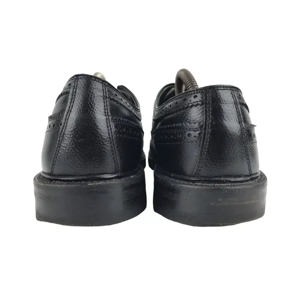 Bostonian Mens Black Lace Up‎ Wingtip Round Toe Oxford Dress Shoes Size US 10 B